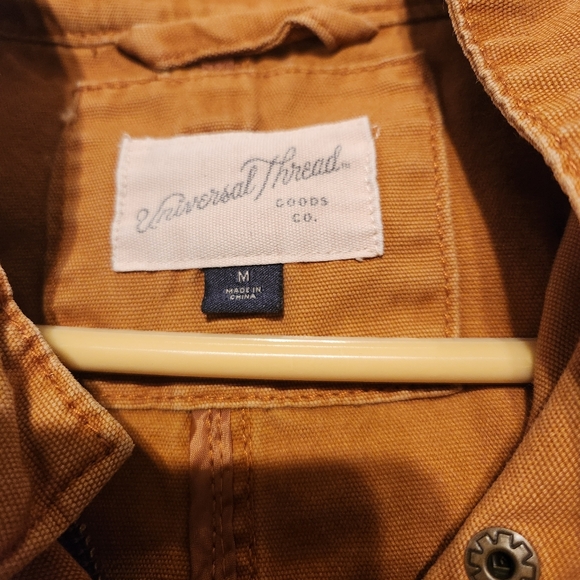 Canvas durable Utility work jacket w/hood sz Medium UNISEX - Picture 2 of 7